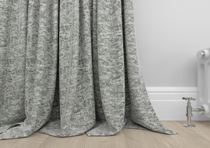 Cyrus Crushed Velvet, Grey - Made to Measure Curtains - Image 6